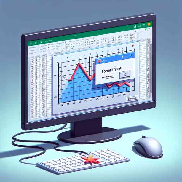 엑셀 그래프가 깨질 때 서식 재설정