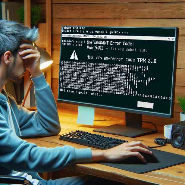 발로란트 오류 코드 VAN 9001 TPM 2.0 해결