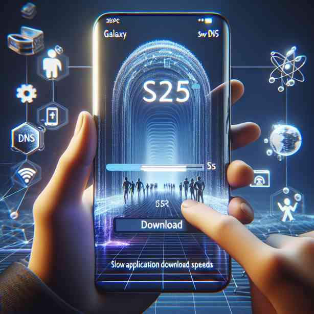 갤럭시 S25 앱 다운로드 느릴 때 DNS 교체
