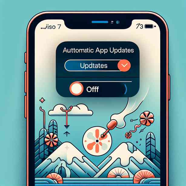 아이폰 iOS 17 자동 앱 업데이트 끄기