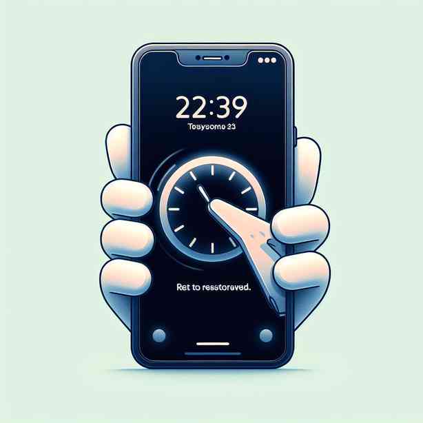 아이폰 잠금화면 시간 표시 사라짐 복원