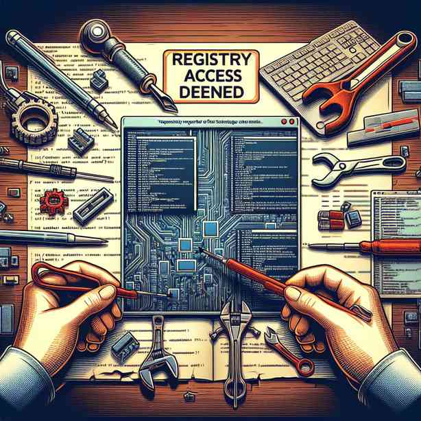 레지스트리 액세스 거부 오류 해결 레지스트리 액세스 거부 오류 해결