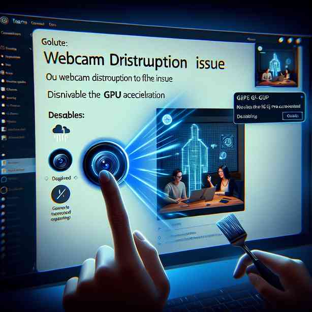 Teams 카메라 끊김 해결: GPU 가속 해제