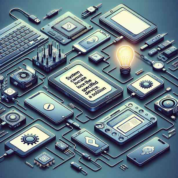 시스템이 지정된 장치를 찾을 수 없습니다 해결