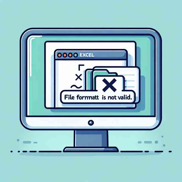 엑셀 파일 열기 오류 “파일 형식이 유효하지 않습니다” 해결