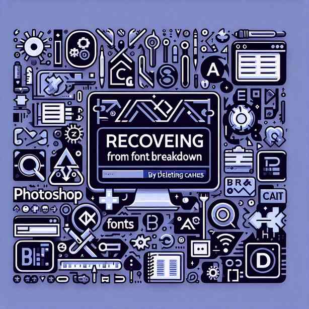 Photoshop 글꼴 깨짐 시 캐시 삭제로 복구 Photoshop 글꼴 깨짐 시 캐시 삭제로 복구
