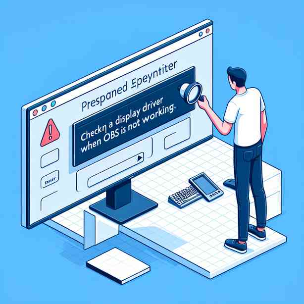 OBS 캡처 안 될 때 디스플레이 드라이버 점검