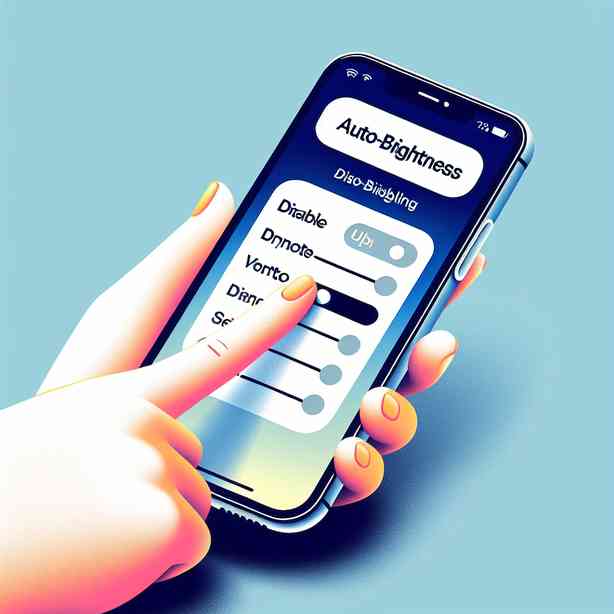 아이폰 iOS 17 자동밝기 설정 해제