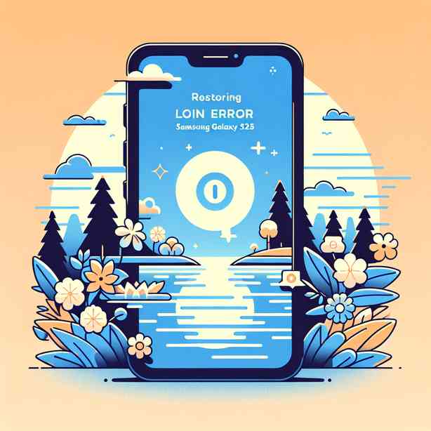 갤럭시 S25 삼성 계정 로그인 오류 복원 갤럭시 S25 삼성 계정 로그인 오류 복원
