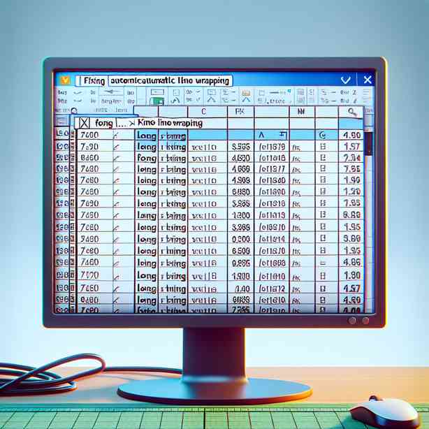 Excel 자동 줄바꿈이 되지 않을 때 수정법 Excel 자동 줄바꿈이 되지 않을 때 수정법