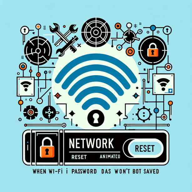 Wi-Fi 비밀번호가 저장되지 않을 때 네트워크 재설정