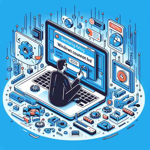 Windows cannot find 오류 발생 시 경로 설정 복원 Windows cannot find 오류 발생 시 경로 설정 복원