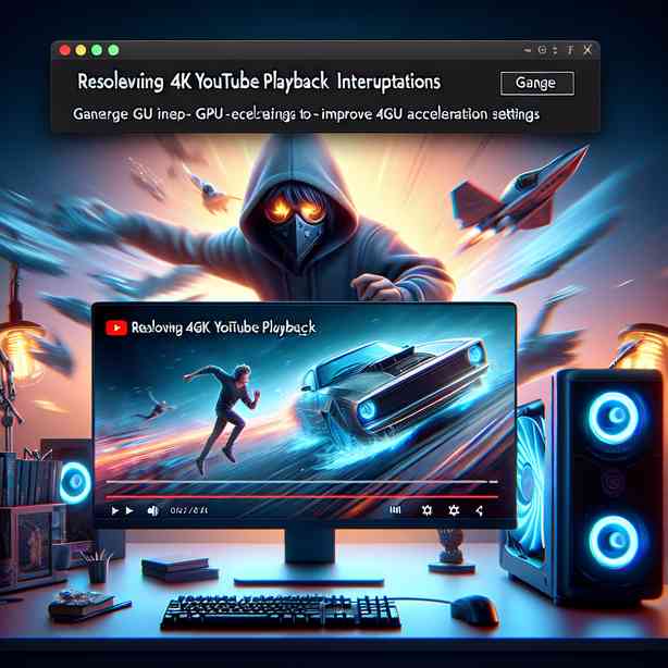 유튜브 4K 재생 끊김 해결: GPU 가속 설정