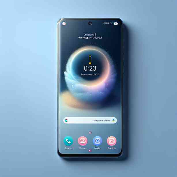 갤럭시 S24 잠금화면 시계 사라짐 복구