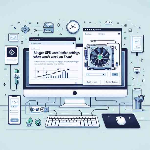 Zoom 화면 공유가 안 될 때 GPU 가속 설정 변경 Zoom 화면 공유가 안 될 때 GPU 가속 설정 변경