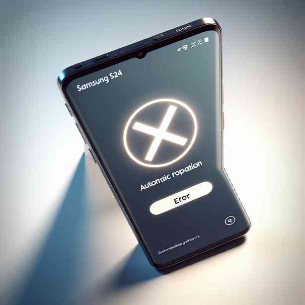 갤럭시 S24 자동회전 작동 안 될 때 복원