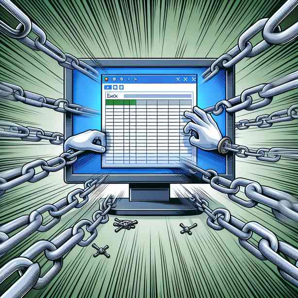 Excel 파일 열기 속도가 느릴 때 외부 연결 끊기 Excel 파일 열기 속도가 느릴 때 외부 연결 끊기