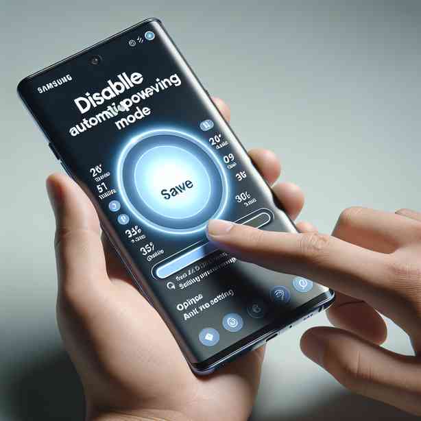 갤럭시 S24 절전모드 자동 실행 해제