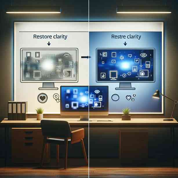 화면이 흐릿하게 보일 때 선명하게 복구하는 법