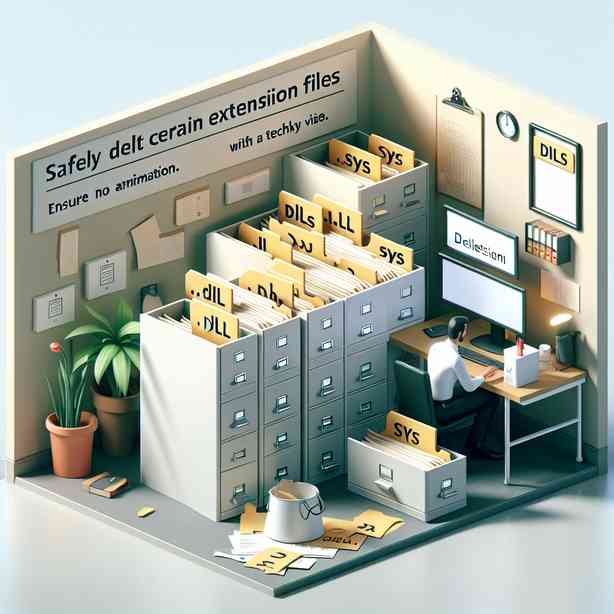 특정 확장자(.dll, .sys) 파일 안전하게 삭제하는 법 특정 확장자(.dll, .sys) 파일 안전하게 삭제하는 법