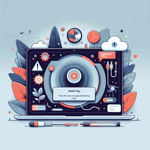 부팅 후 화면이 회색으로 변할 때 해결 가이드