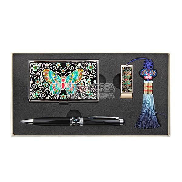 USB매듭 명함집3종-채색나비 사용 후기, 회사에서 필수템