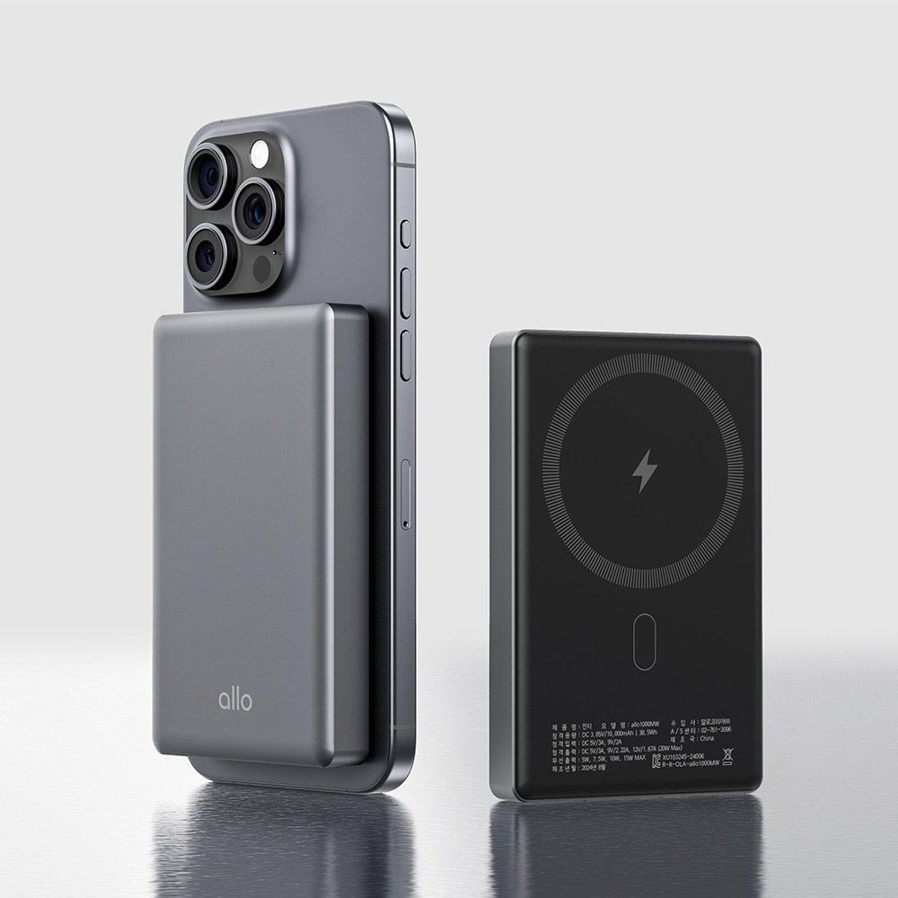 놀라운 가격의 알로코리아 슬림 코발트 아이폰 갤럭시 맥세이프 C타입 보조배터리 20W 10000mah 후기