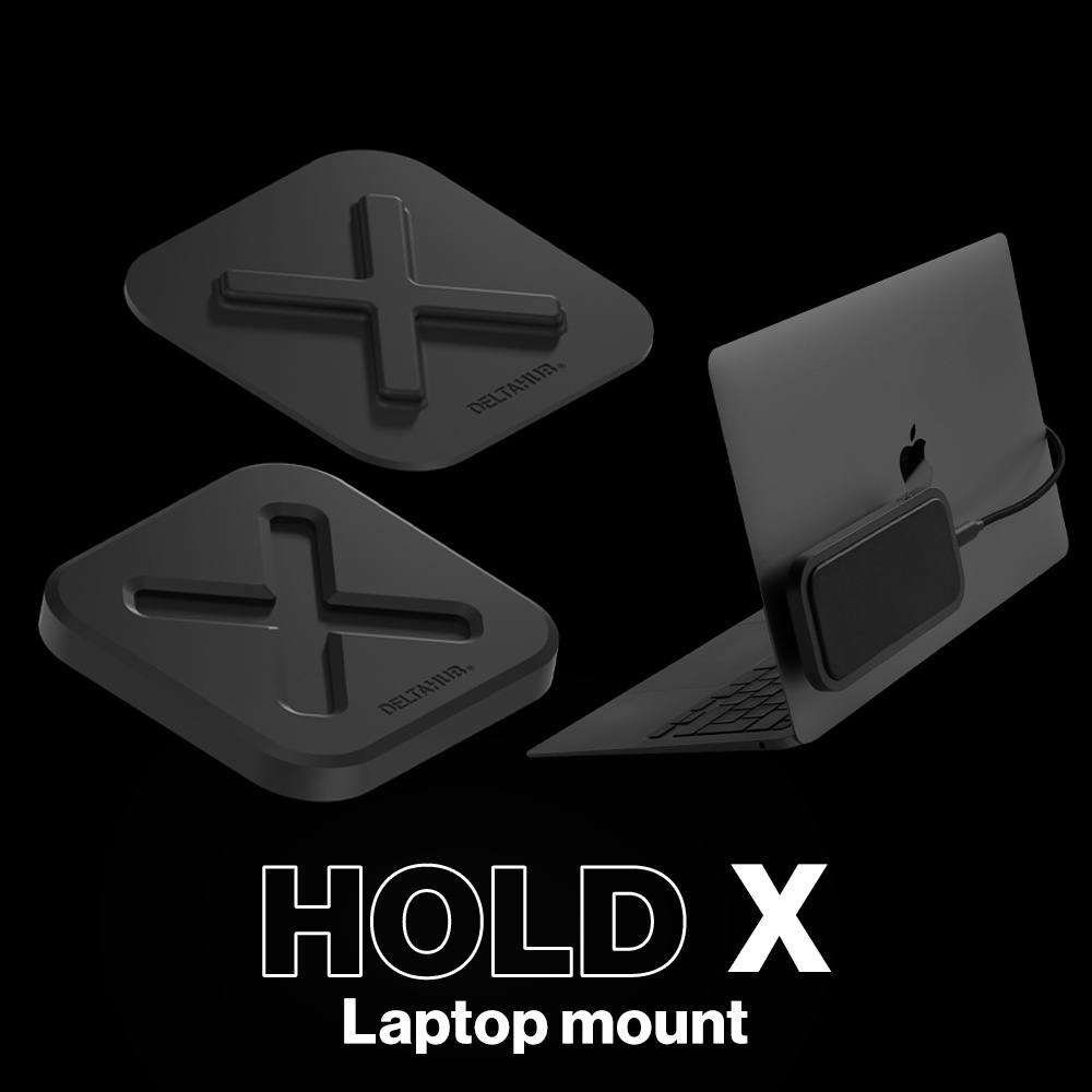 델타허브 HoldX 외장하드 노트북 마운트 부착 고정 홀드X 사용 후기, 정말 필수템이에요