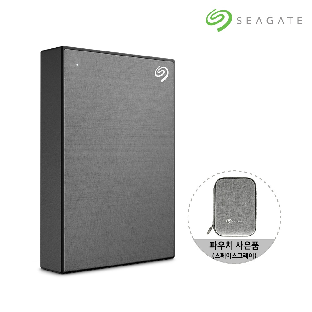 씨게이트 외장하드 데이터복구 전용파우치 4TB, 스페이스그레이 솔직 후기