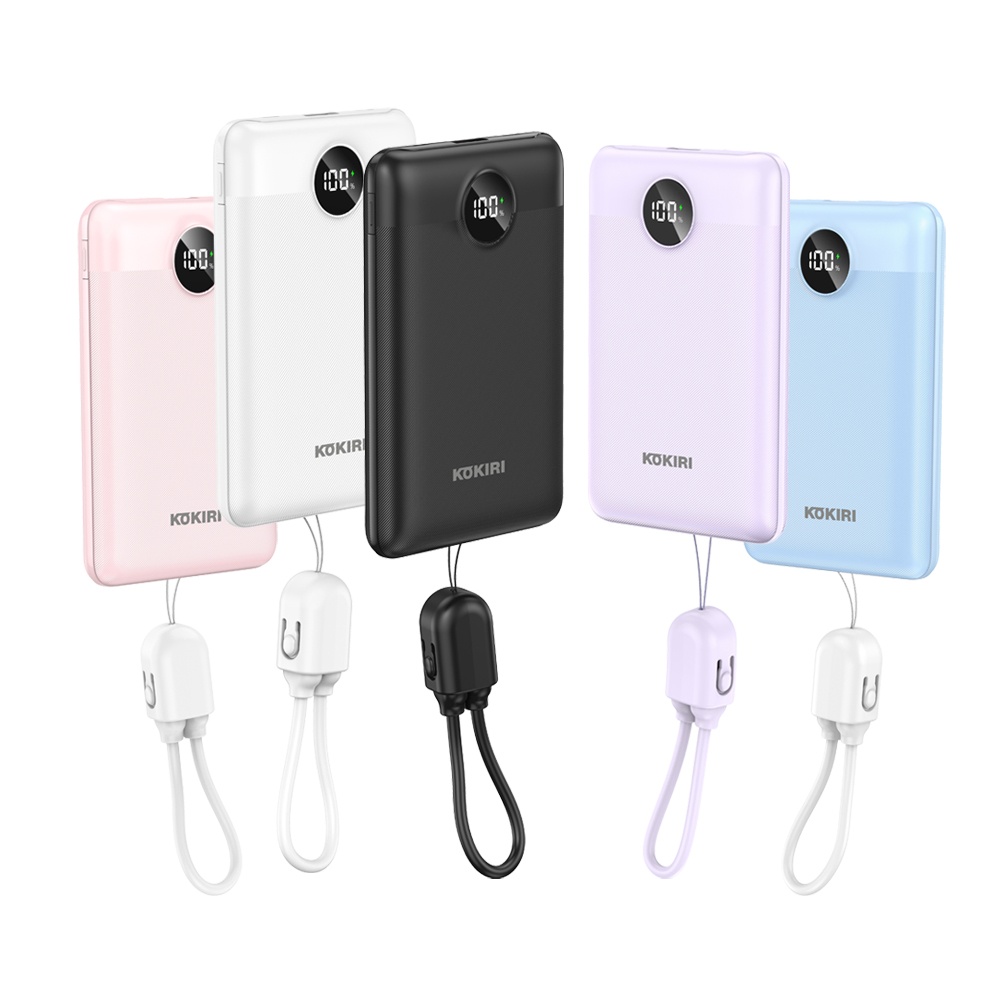 코끼리 10000mAh 보조배터리 미니 슬림 대용량 고속 동시충전 C타입 LCD 잔량표시 구매 필수템