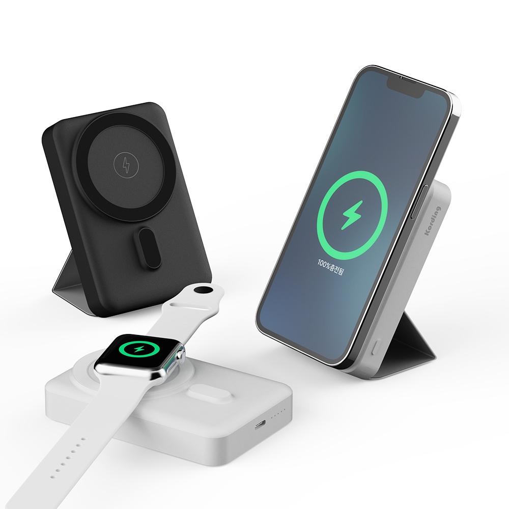 코딩 맥파워3in1 아이폰 애플워치 맥세이프 보조배터리 사용 후기